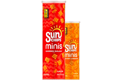 SunChips Minis, Garden Salsa Flavored Canister, Multigrain Chips, 3.75 oz Canister