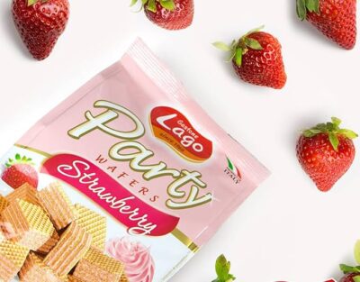 Lago Party Wafers Strawberry